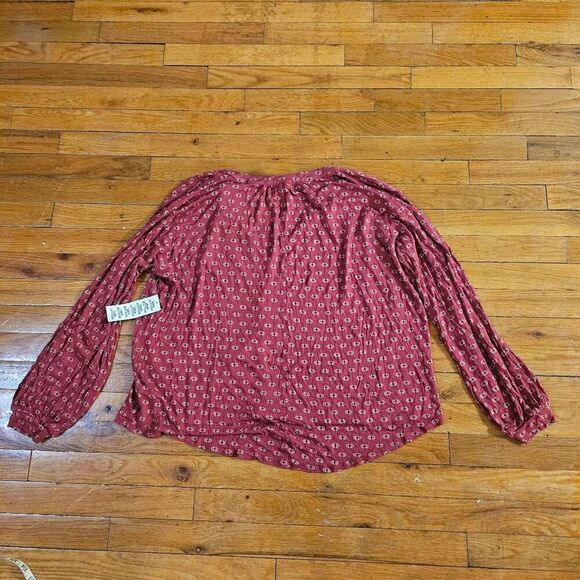 Urban Outfitters Floral Tunic Blouse Size Medium Boho Top NWT - Picture 2 of 6